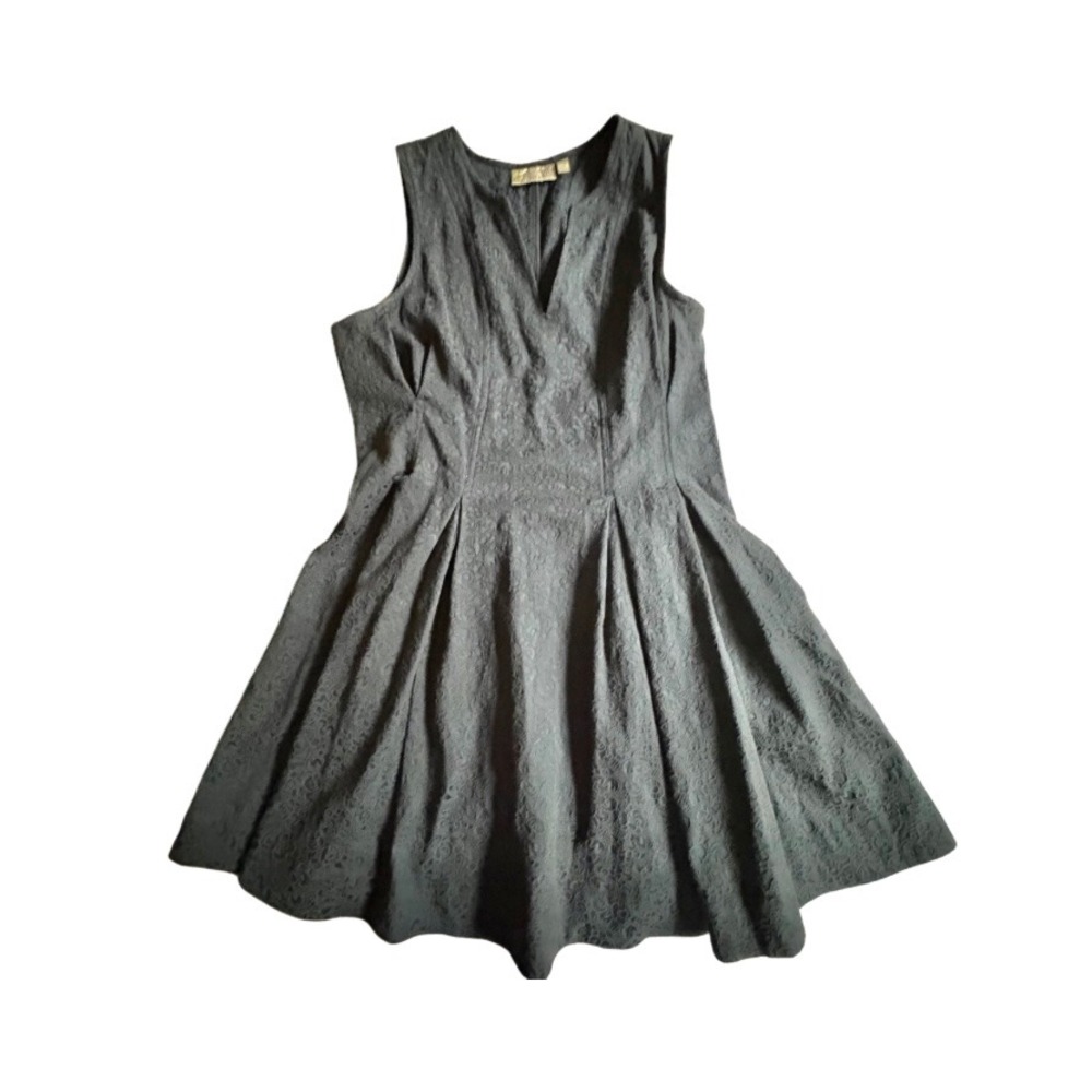 PRINCESS VERA WANG Black Fit & Flare Dress Sleeveless V-Neck Black SZ JUNIORS 11